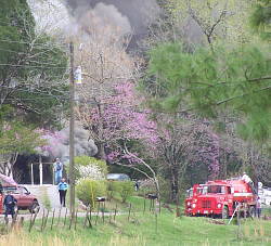Fire on Cagle Road Destroys Home.