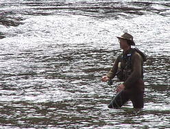 Fishing the Hiwassee River.
