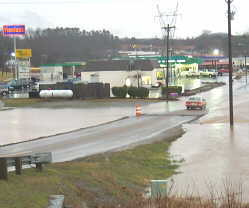Flooding along Hwy. 68.